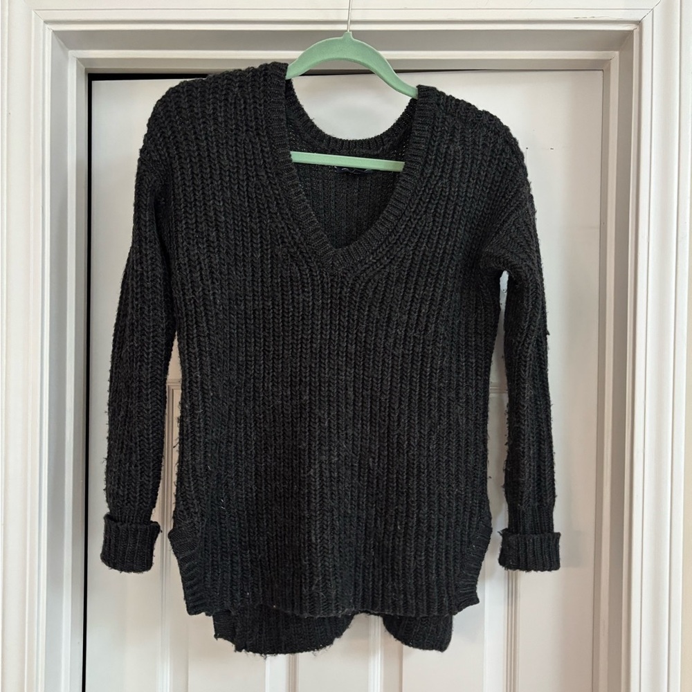 Cozy Black Knit Sweater